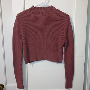 Pink Mauve Cropped PacSun Sweater